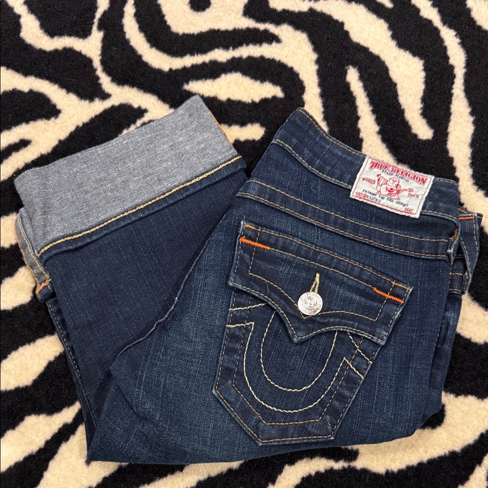 True Religion Women's Dark Blue Boot Cut Jeans